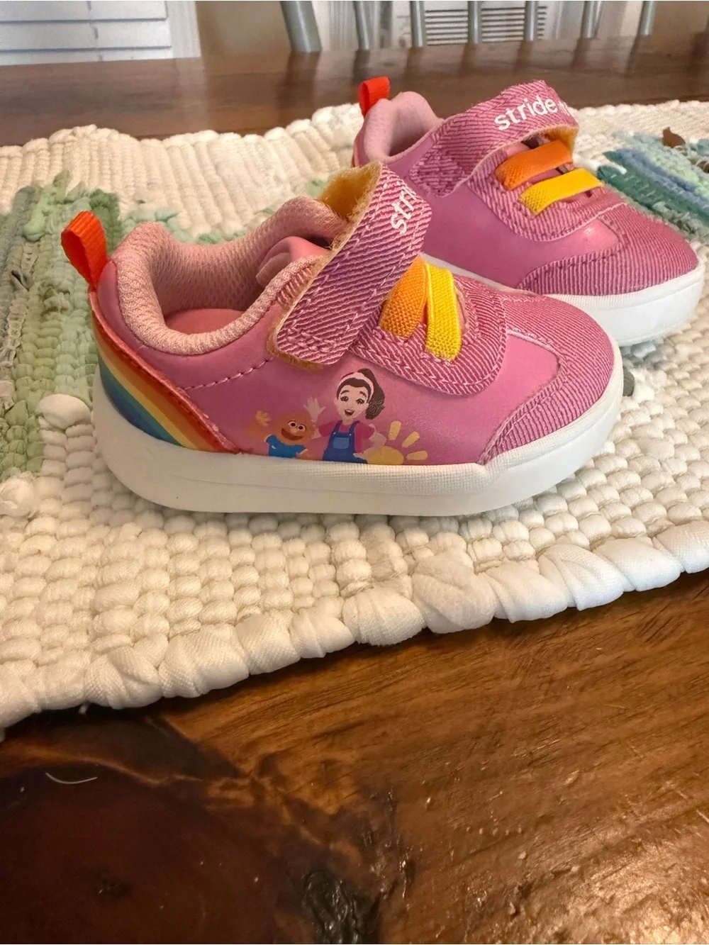 Stride Rite Pink Rainbow Character Toddler Sneakers